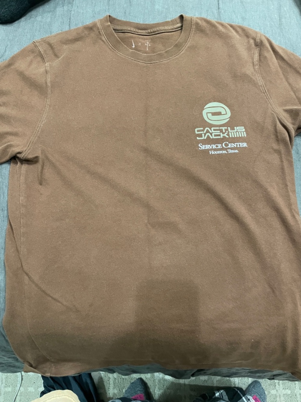 Cactus Jack  Brown short Sleeve Crewneck - Travis Scott